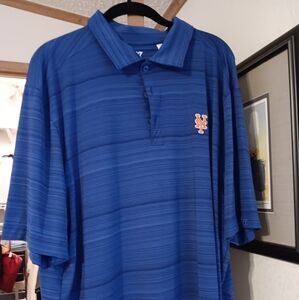 Mens XL NY Mets logo Polo Shirt